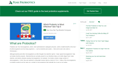 Desktop Screenshot of peakprobiotics.com