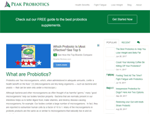 Tablet Screenshot of peakprobiotics.com